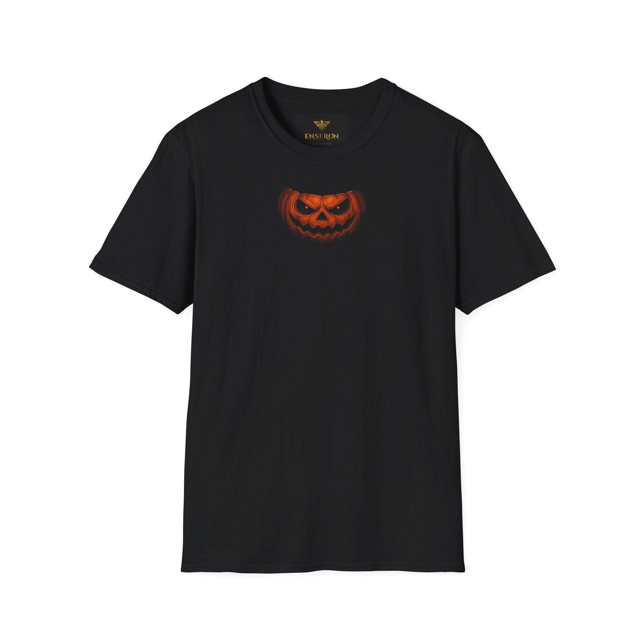 Halloween Graphic Tee, Unisex Softstyle T-Shirt, Trick or Treat Shirt, Spooky Costume, Fall Fashion, Pumpkin Print Top