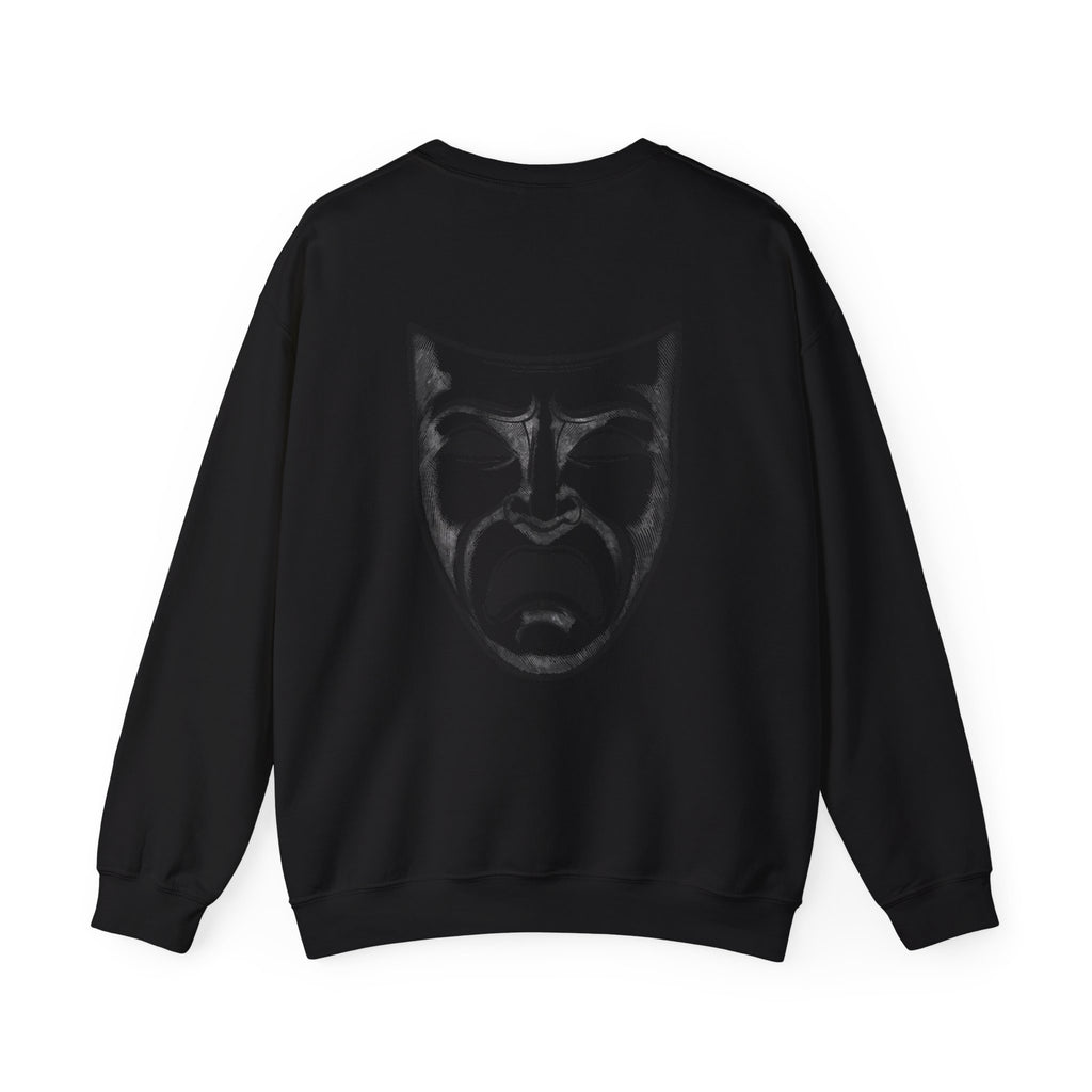 Melancholic Theater Sweatshirt - Unisex Heavy Blend™, Artistic Gift for Drama Lovers, Cozy Performance Apparel, Unique Costume, [...]