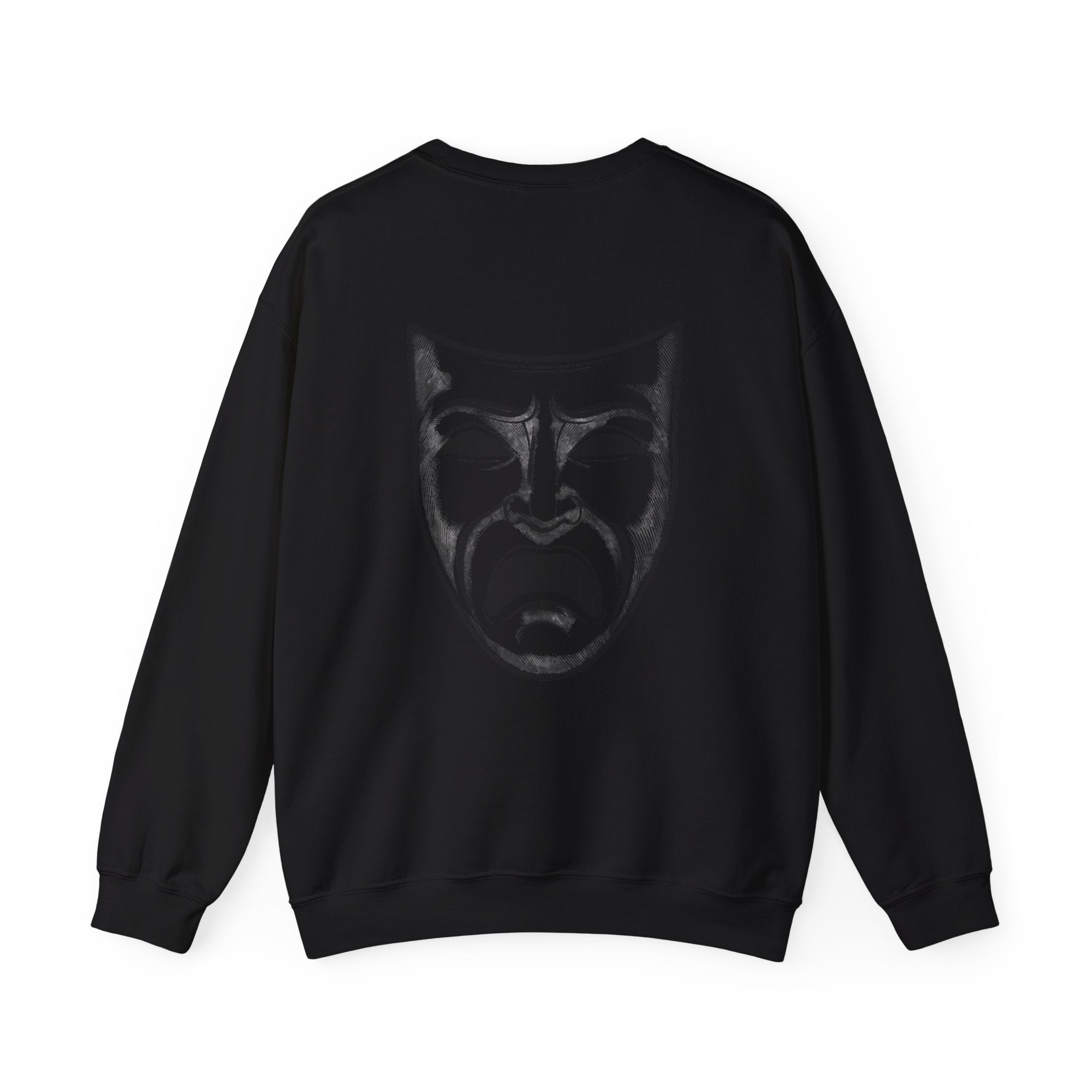 Melancholic Theater Sweatshirt - Unisex Heavy Blend™, Artistic Gift for Drama Lovers, Cozy Performance Apparel, Unique Costume, [...]