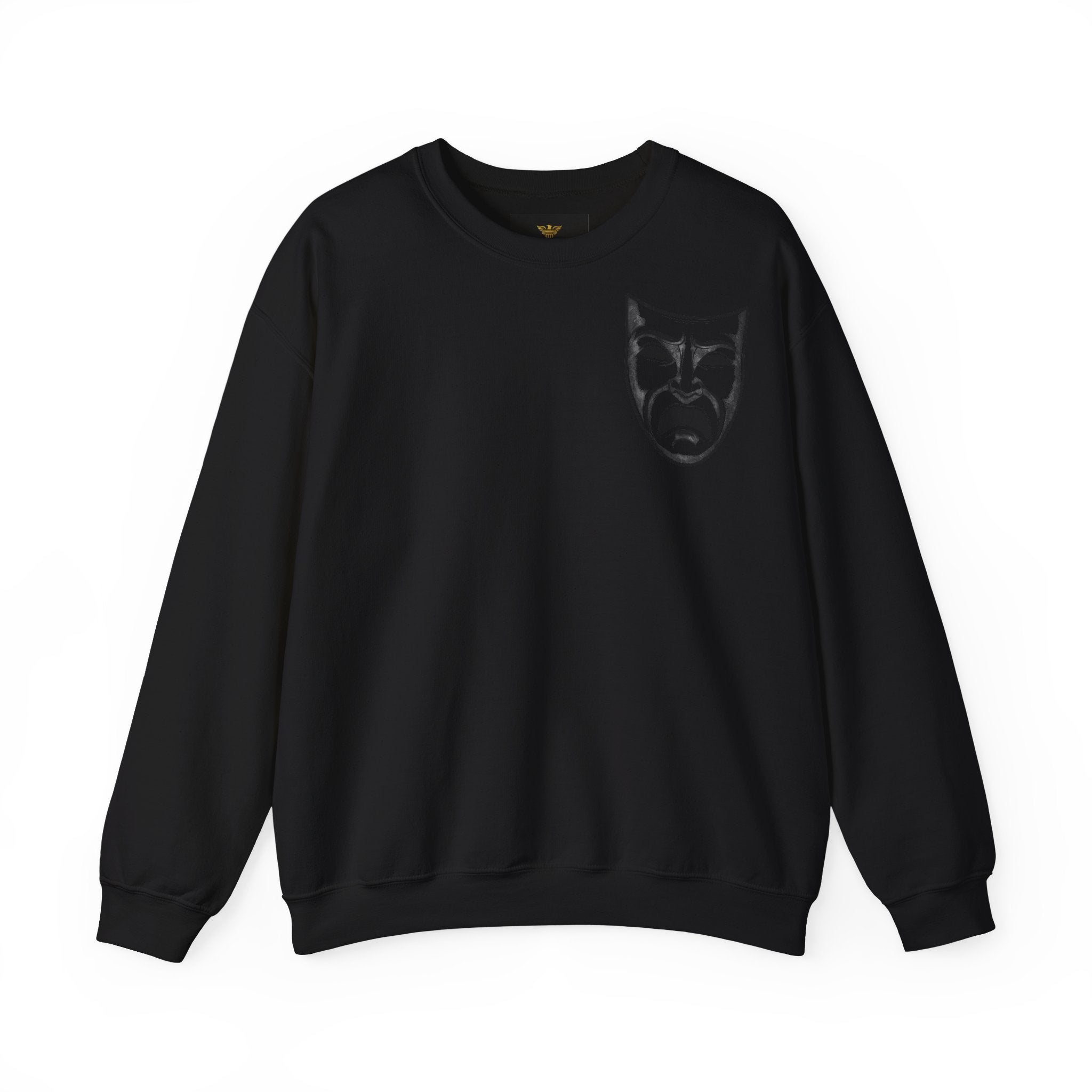 Melancholic Theater Sweatshirt - Unisex Heavy Blend™, Artistic Gift for Drama Lovers, Cozy Performance Apparel, Unique Costume, [...]