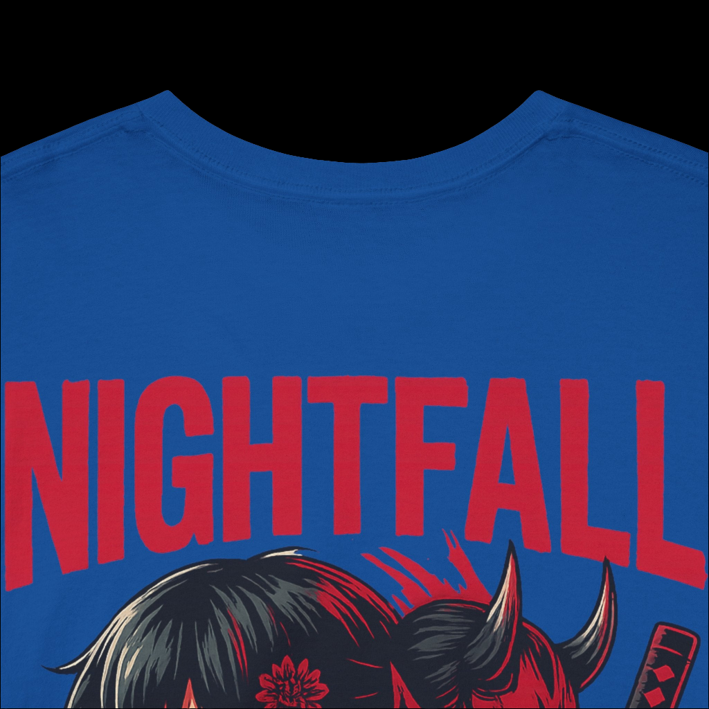 Unisex Heavy Cotton Tee with Nightfall Crimson Fury Design, Anime Style Shirt, Graphic Tee, Casual Wear, Gift for Anime Lovers, [...]